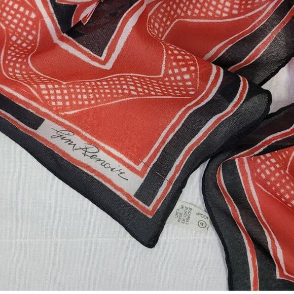 Vintage Jim Renoir Artistic Gazelle Bird Geese African Inspired Fashion Scarf - Picture 5 of 5